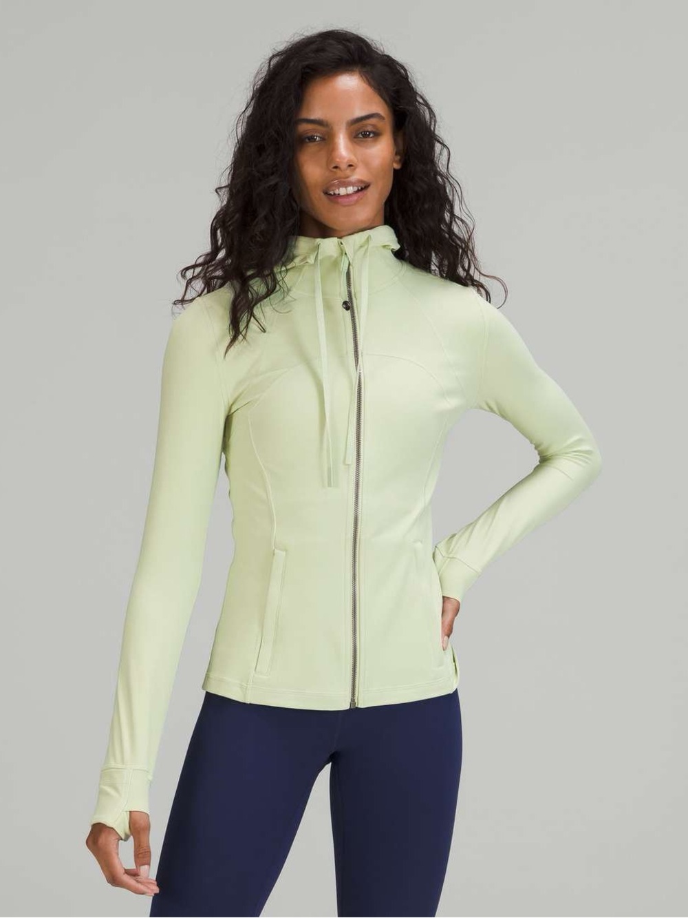 lululemon athletica Light Green Full-Zip Hooded Jacket